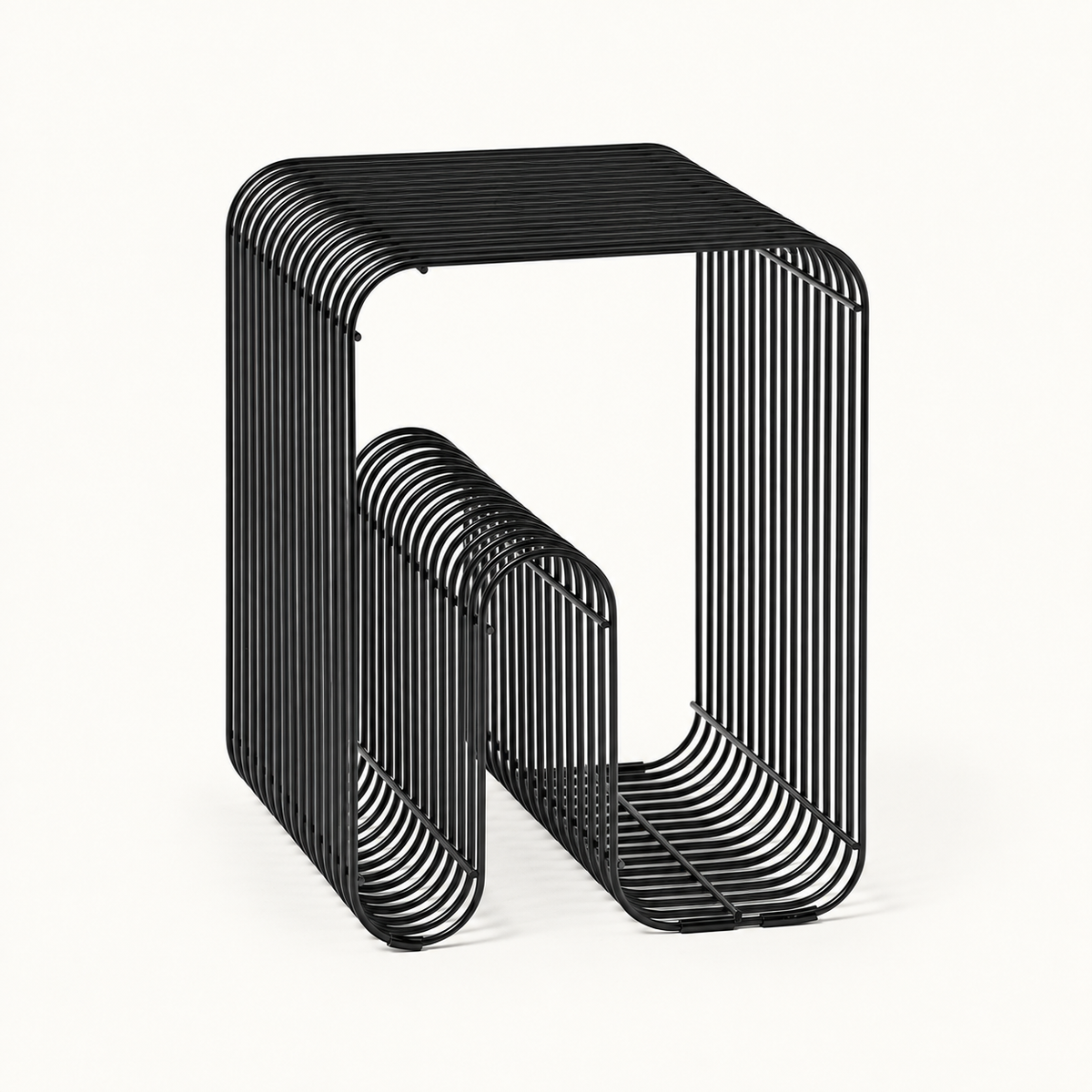 Curvy Metal Stool