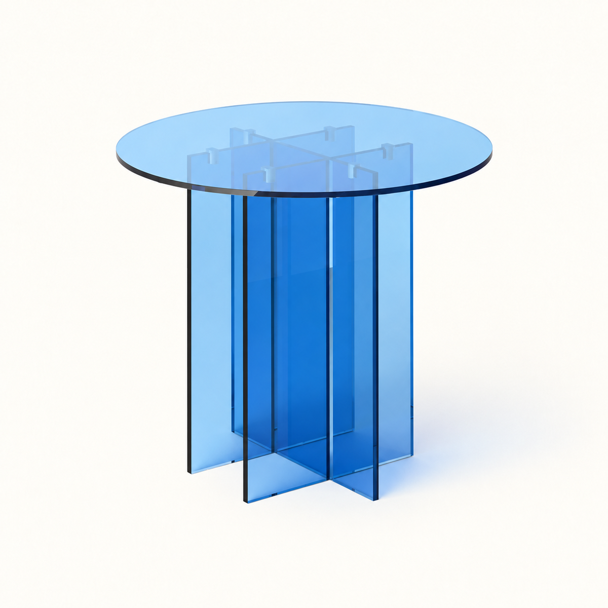 Round Glass Dining Table